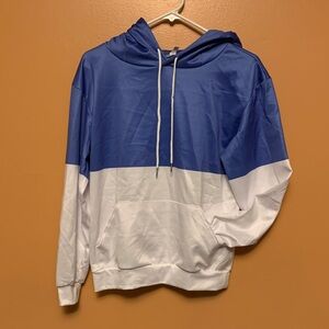 Blue and White Women’s Hoodie